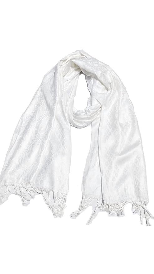 61KS7GzoAIL._SY879_ Women And Girl's Fancy Viscose Self Jaquard 3D Design Scarf, Stole - Image 1