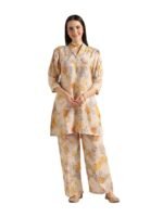 Cotton Blend Co-Ord Set for Women | Co-Ord Set for Women Stylish | Kurta Set for Women | Pajama Set | Ethnic Co-Ord Set for Women | 3/4 Sleeve Women's Co-Ord Set
