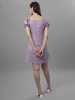 Dresses For Women Western Wear Floral Purple Regular Price - Image 4